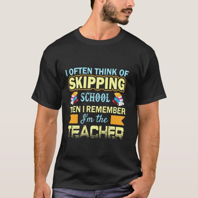 T-shirt Funny School College Enseignants Graphiques Plus T (Devant)