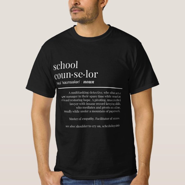 T-shirt Funny School Counselor Gift Counseling  (Devant)