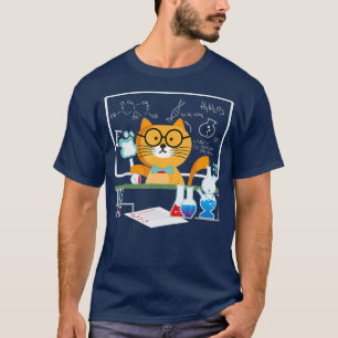T-shirt Funny Science Chat Enseignant en chimie