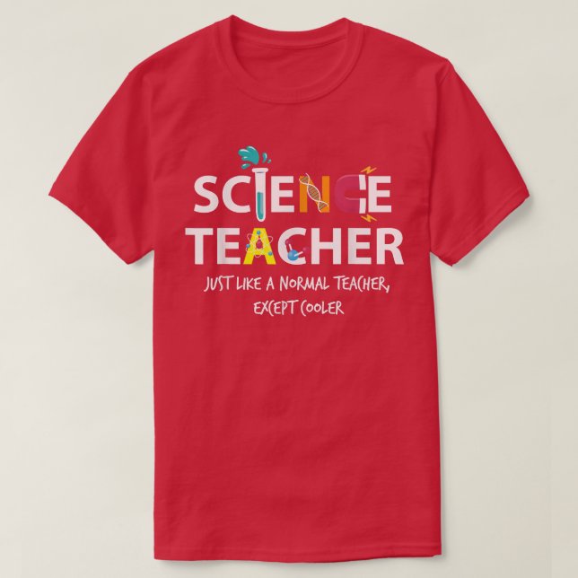 T-shirt Funny Science Physique Biologie Enseignant Enseign (Design devant)