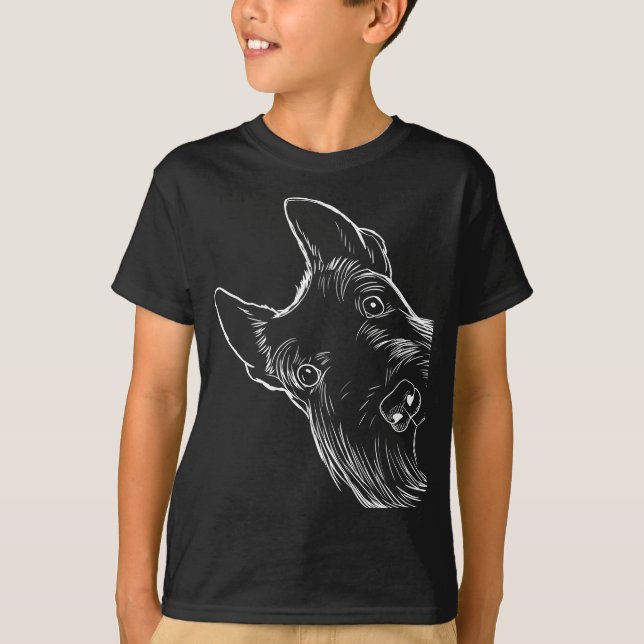 T-shirt Funny Scottie Chien Scottish Terrier (Devant)