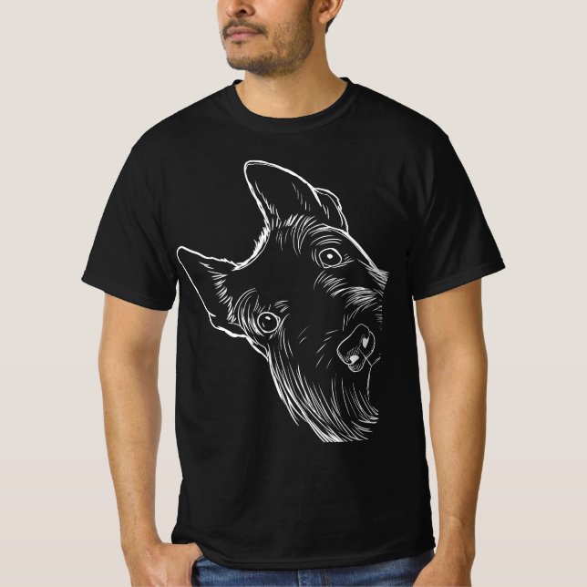 T-shirt Funny Scottie Chien Scottish Terrier (Devant)