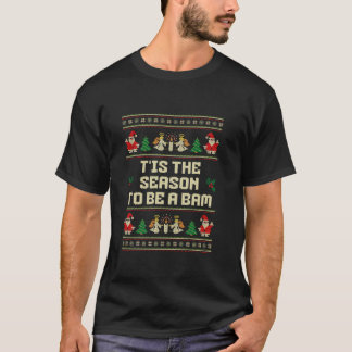 T-shirt Funny Scottish T est la saison Bam vilain Noël