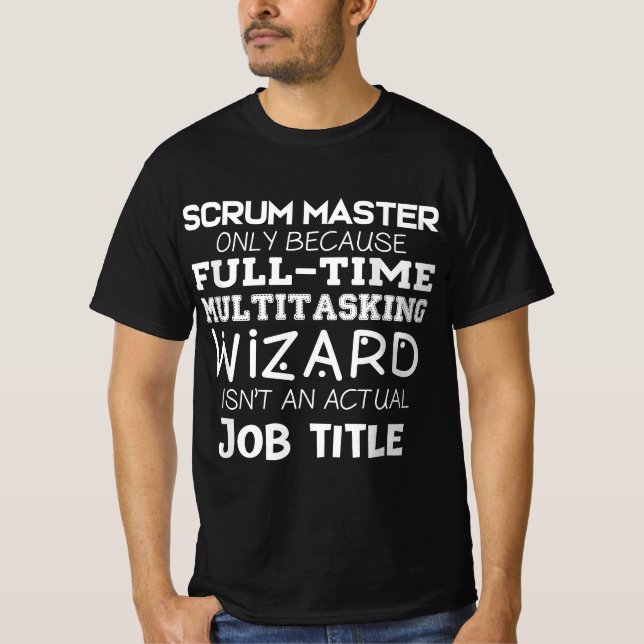 T-shirt Funny Scrum Master Cadeau Agile Development Team (Devant)