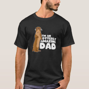 T-shirt Funny Sea Otter Puns Je suis un papa complètement