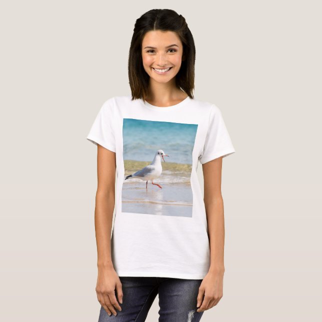 T-shirt Funny seagull (Devant entier)