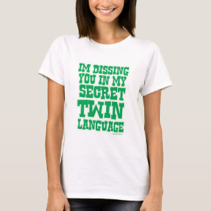 T-shirt Funny Secret Twin Language Family Fun Slogan