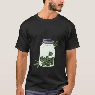T-shirt Funny Self Care Mason Jar Weed Vintage Retro