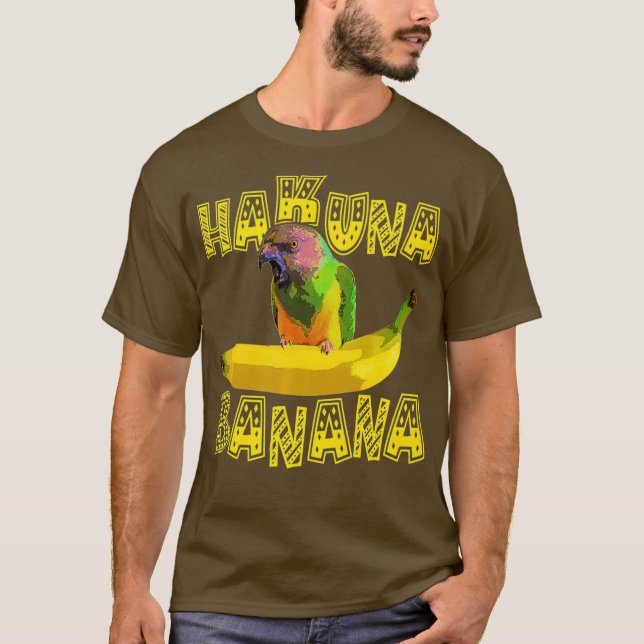 T-shirt Funny Sénégal Parrot Banana Plaisanterie Premium (Devant)