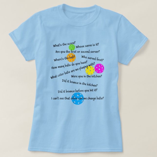 T-shirt Funny Senior Pickleball Chaos Sac fourre-tout (Design devant)