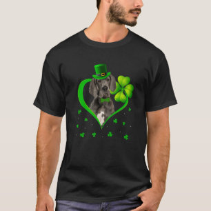 T-shirt Funny Shamrock chiot Dane Chien St. Patrick's Day