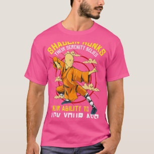 T-shirt Funny Shaolin Monk Kung Fu