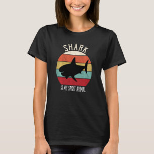 T-shirt Funny Shark Est Mon Esprit Animal Hommes Femmes Ga