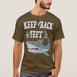 T-shirt Funny Shark garder 6 pieds en arrière l'applicatio