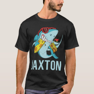 T-shirt Funny Shark - Jaxton Name