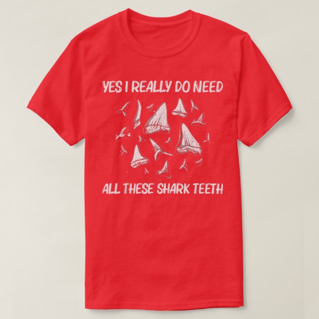 T-shirt Funny Shark Tooth (Design devant)