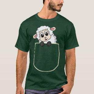 T-shirt Funny Sheep In The Pocket Gift Lamb Pocket 