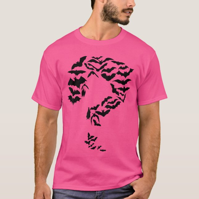 T-shirt Funny Sheldon Nerdy Bats Question Mark Comic Hero  (Devant)