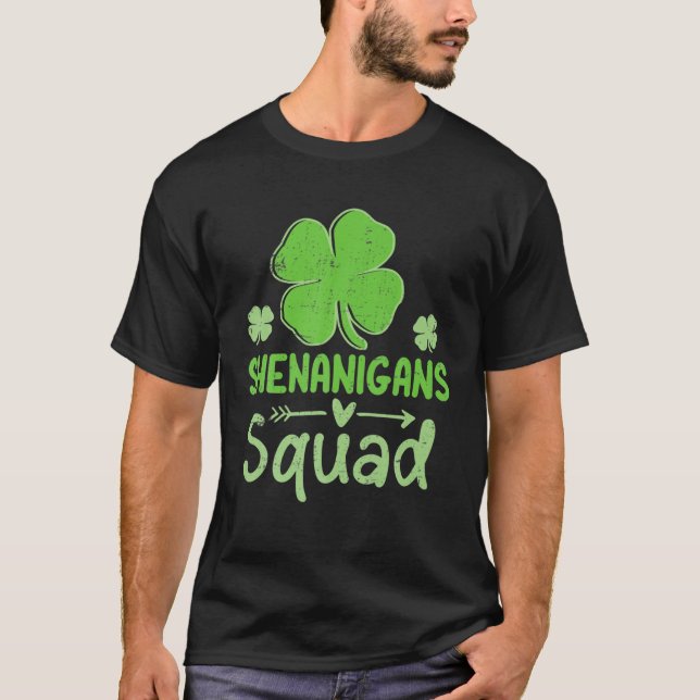 T-shirt Funny Shenanigans Squad St Patrick's Day Correspon (Devant)