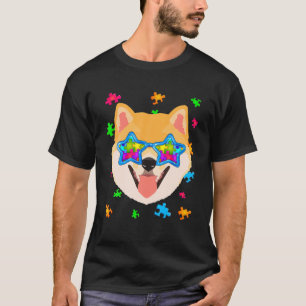 T-shirt Funny Shiba Inu Sensibilisation sur l'autisme Amou