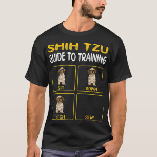 T-shirt Funny Shih Tzu Guide Pour L'Entraînement Des Chien