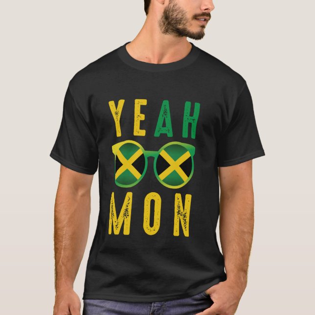 T-shirt Funny Shirt - Équipe Jamaïque (Devant)