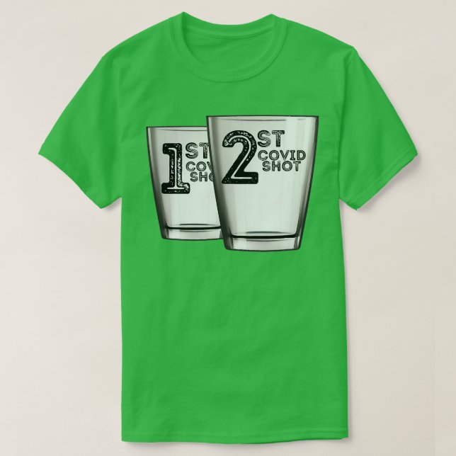 T-shirt Funny Shot One Shot Two Drinking Shots (Design devant)