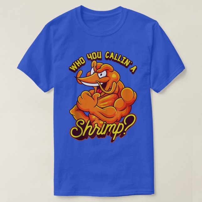 T-shirt Funny Shrimp Poids Bodybuilder entraînement gym (Design devant)
