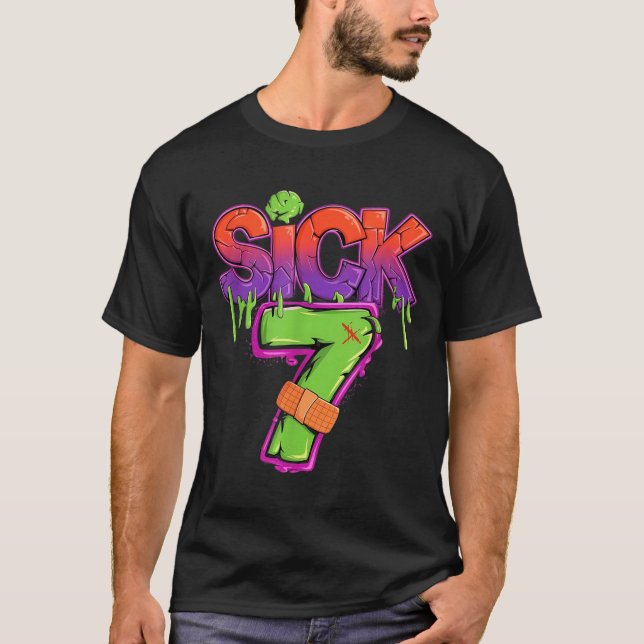 T-shirt Funny Sick Seven 67 Funny Meme Sick Of 7  (Devant)