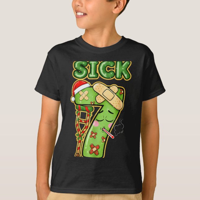 T-shirt Funny Sick Seven Meme 67 Six Seven Santa Hat Chris (Devant)