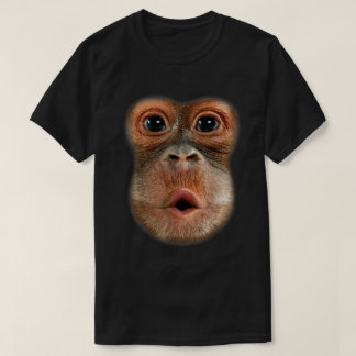 T-shirt Funny Singe Visage Viral Mème Art