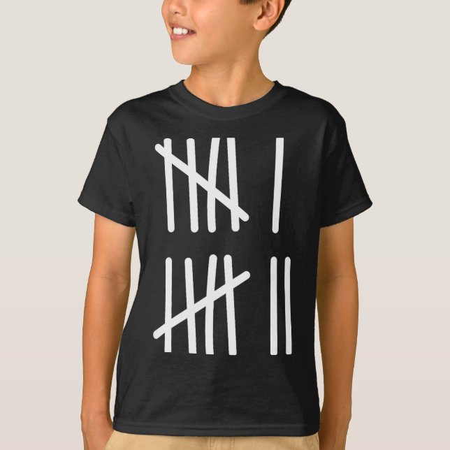 T-shirt Funny Six Seven 67 Meme Tally Marks 6 7 Numbers Ki (Devant)
