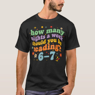 T-shirt Funny Six Seven 6 7 Meme Teacher Design Reading 6-