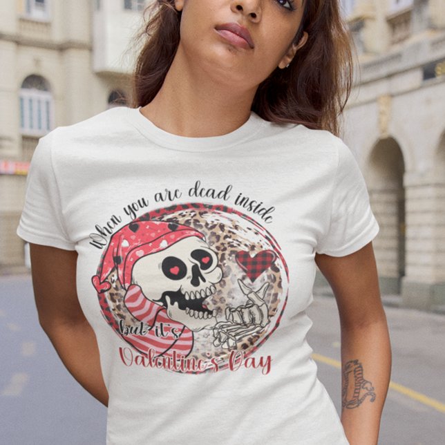 T-shirt Funny Skeleton Dead dans la Saint Valentin (Créateur téléchargé)
