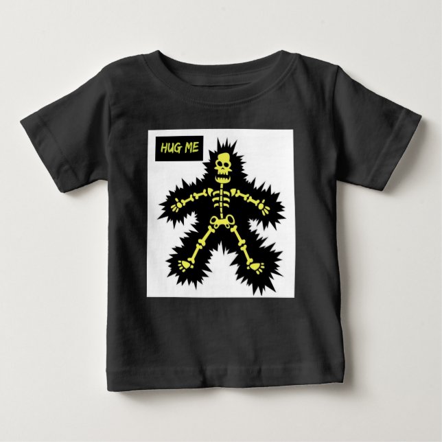 T-SHIRT FUNNY SKELETON HUG ME POUR LES ENFANTS (Devant)