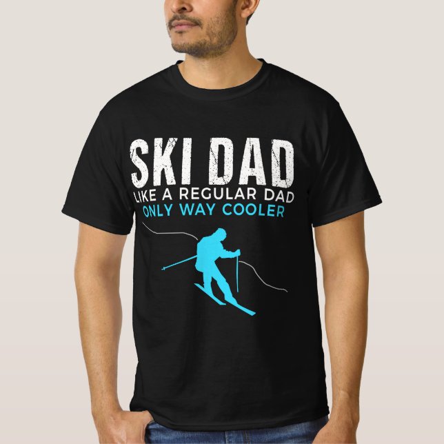 T-shirt Funny Ski Dad - Skier T for Men  (Devant)