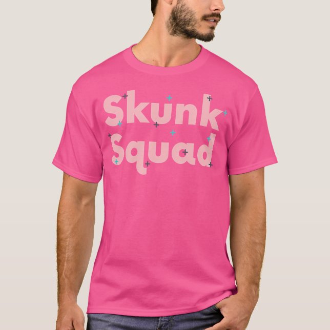 T-shirt Funny Skunk Squad (Devant)