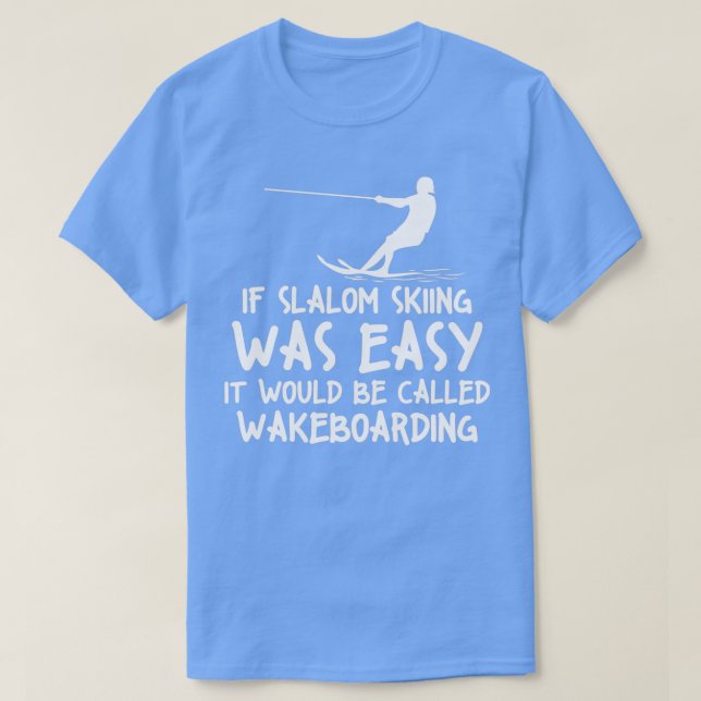 T-shirt Funny Slalom Waterskiing (Design devant)