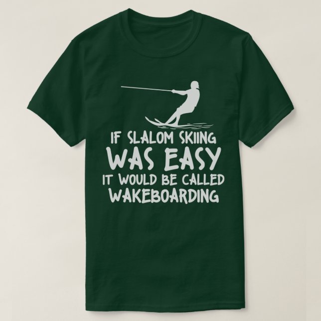 T-shirt Funny Slalom Waterskiing (Design devant)