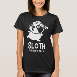 T-shirt Funny Sloth Coureur Team Sport Jogging