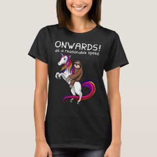 T-shirt Funny Sloth et unicorne - cadeau cadeau parfait
