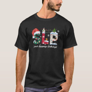 T-shirt Funny SLP Voix Langue Pathologiste Père Noël Chris
