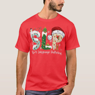 T-shirt Funny SLP Voix Langue Pathologiste Père Noël Chris
