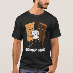 T-shirt Funny Smores Marshmallow Chocolate Camping Groupe 
