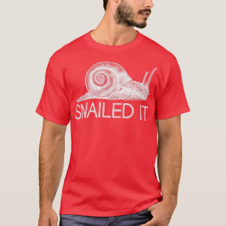 T-shirt Funny Snailed It Animal Gift Slug Snail