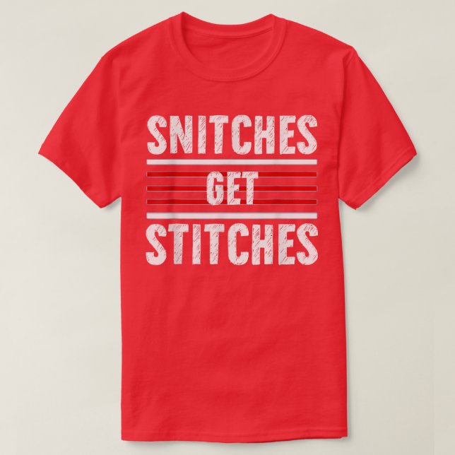 T-shirt Funny Snitches Holidays Stitches Patricks day Get  (Design devant)