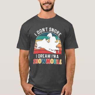 T-shirt Funny Snowmobile Snowmobiling Winter Sports friend