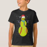 T-shirt Funny Softball Snowman Noël Nouvel An Cadeau<br><div class="desc">drôle,  noël,  nouvel an,  vacances,  hiver,  famille,  père Noël,  bonhomme de neige,  softball,  cadeau</div>