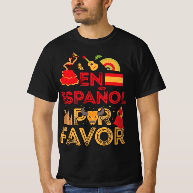 T-shirt Funny Spanish Teacher  (Devant)