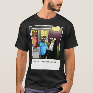 T-shirt Funny Spectickles Halloween Werewolf Flea Collar H